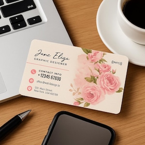 Custom NFC Smart Business Card: Tap to Share Contact Info