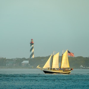 Sailing Away, coastal Florida photo, St. Augustine print
