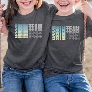 Swim Team Shirt: Unisex Cotton Swimmer Tee