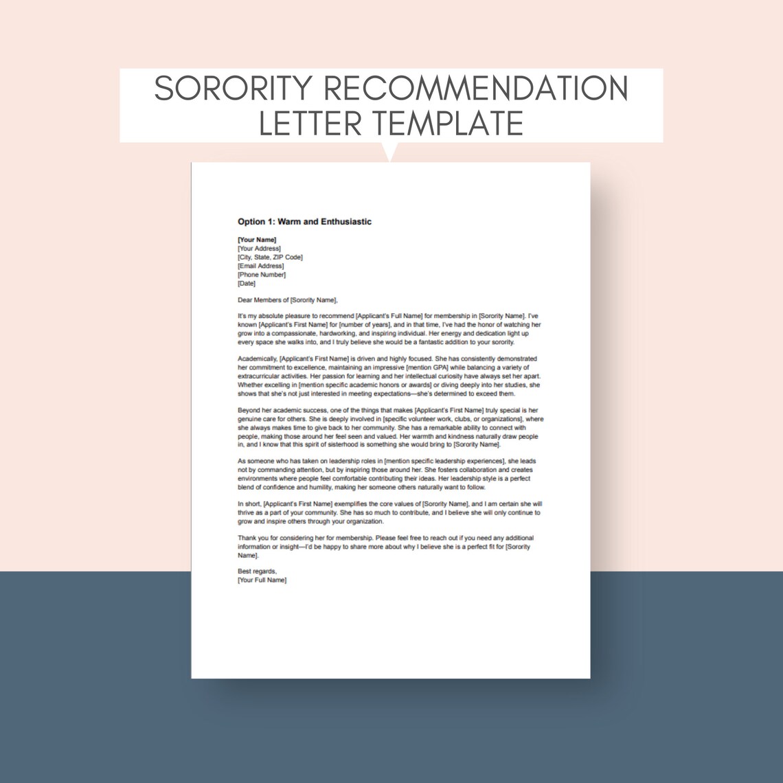 Sorority Letter Template Sorority Letter of