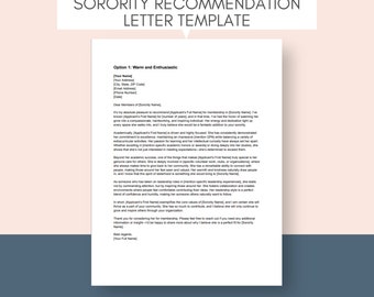 Sorority Empfehlung Brief Vorlage Sorority Brief der Empfehlung College Letter Sorority Empfehlung Sorority Letter