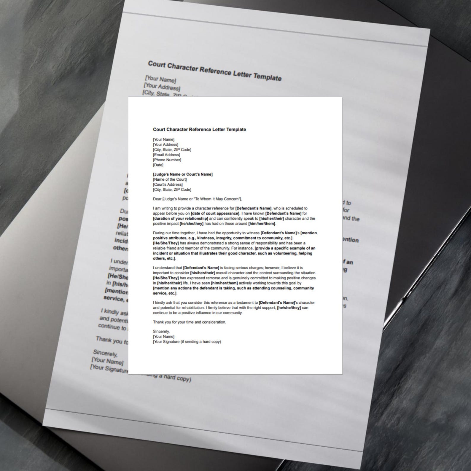 WHAT SHOULD BE IN A CHARACTER REFERENCE LETTER FOR COURT visual data 6