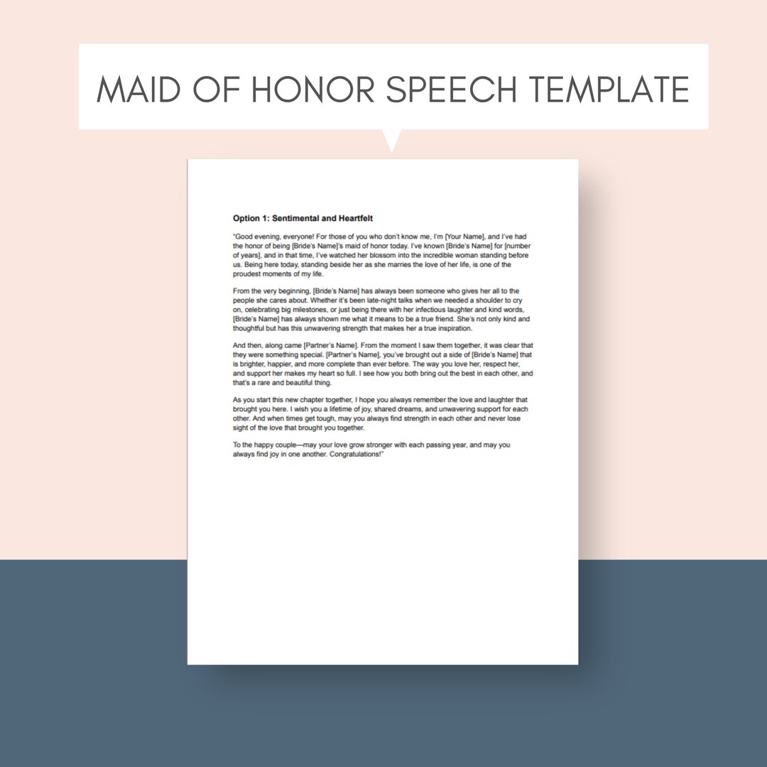 Maid of Honor Speech MOH Poem Witty Maid of Honor Speech Wedding Bride Maid of Honor Speech MOH Poem Witty Maid of Honor Speech Wedding Bride