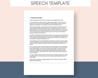 Discurso del padre de la novia, bendición, discurso del padre de la novia editable, imprimible, brindis del padre de la novia, descarga, brindis de recepción de boda