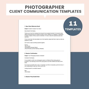 Fotografen E-Mail-Vorlagen E-Mail-Skripte Willkommenserinnerung Lieferung Danke Empfehlung Notizen Fotograf Klient Kommunikation Vorlagen