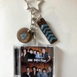 Nfc Keychain Four One direction - pendants and dust bag included -  birthday gift idea directioner one direction merch 1D