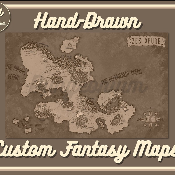 Fantasy Map Commission Etsy