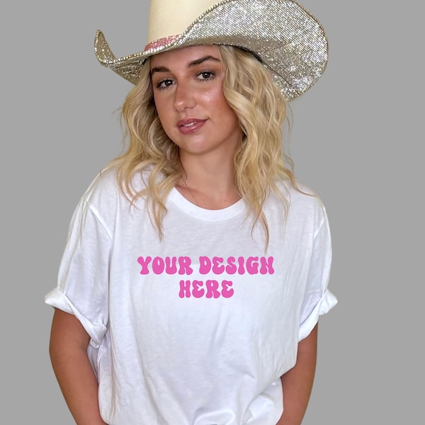 Bundle T-Shirt  Mock Up, Bella+Canvas Mock Up, Product Mock Ups, Design Mock Up, Best Selling Mock Up, Cowgirl  Mock Up, Country Mock Ups,