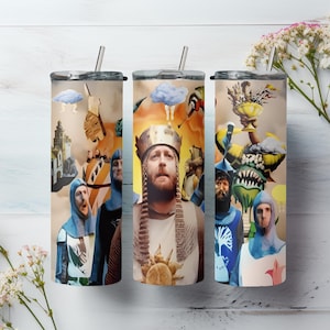 Monty Python - The Holy Grail 20oz stainless steel tumbler with lid and straw