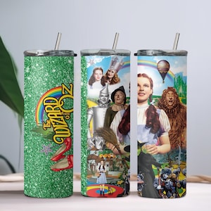 Wizard of Oz, Dorothy, Toto, Yellow Brick Road 20oz tumbler with lid and straw