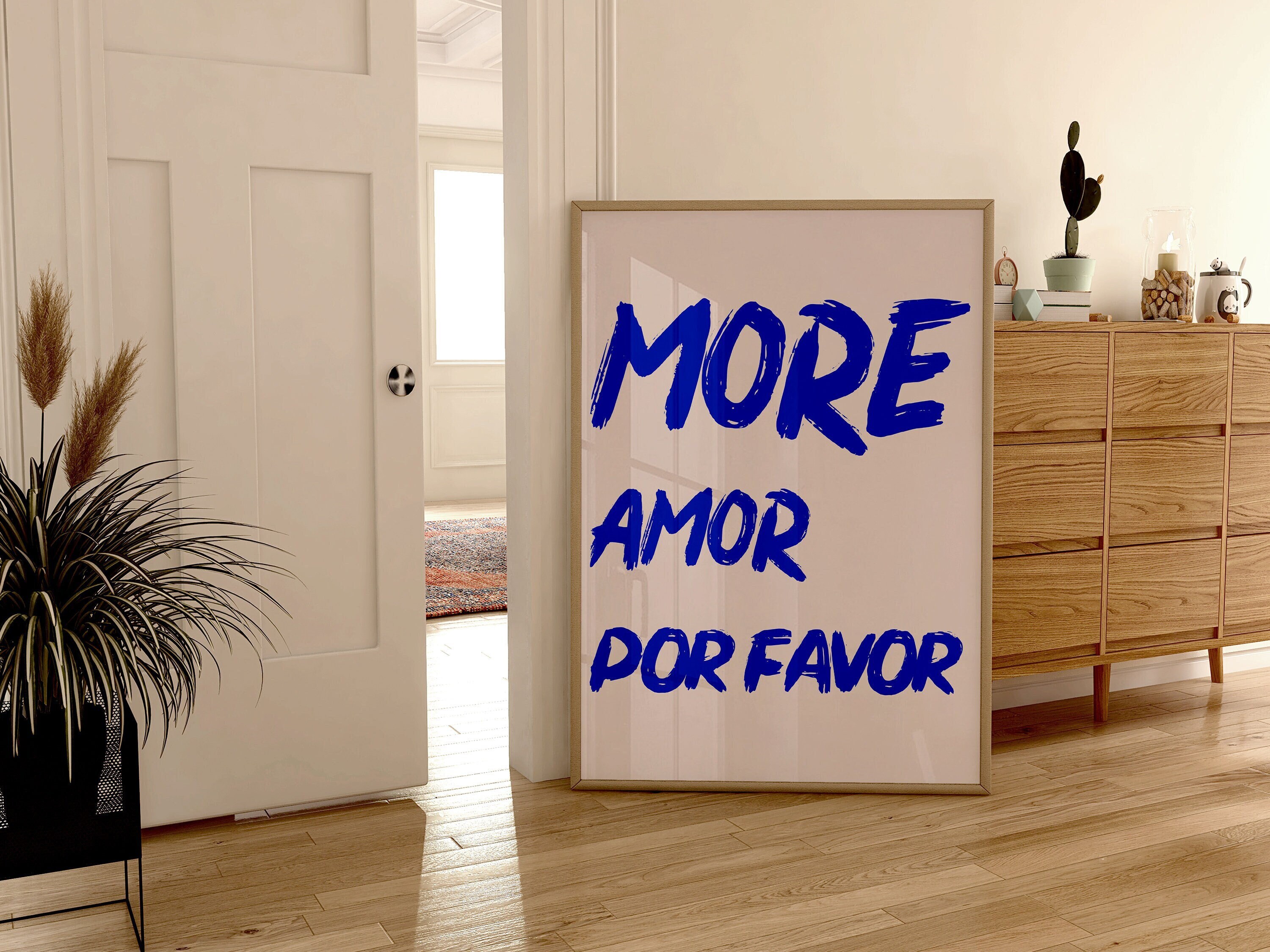 Poster Sur Toile "More Amor Por Favor" - Décoration Murale 20x30 Cm Pour Chambre, Salon, Bureau - 6