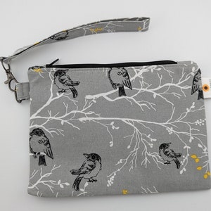 Birds on Branches - Cartera de mano estilo bohemio con correa
