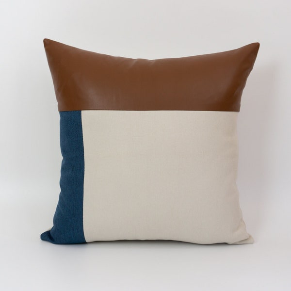 Leather Pillow Cover - Etsy