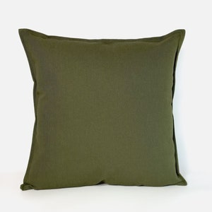 Linen Moss Green Pillow Cover, Upholstery Linen Moss Green Pillow-Cushion Covers All Sizes zdjęcie 5