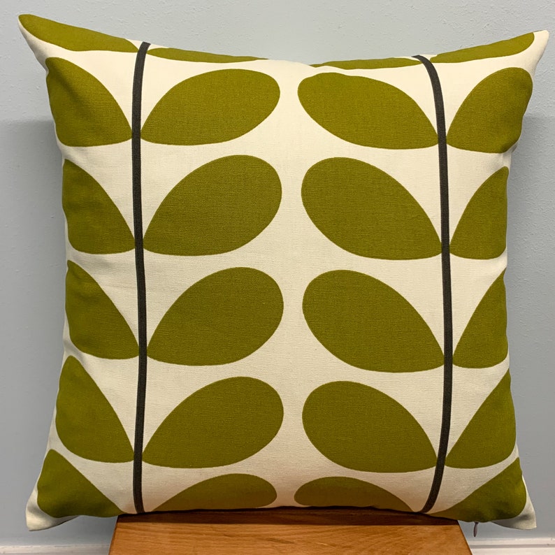 Cotton Linen Scandinavian Style Linear Stem Cushion Covers , 16 Pattern image 3