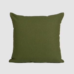 Linen Moss Green Pillow Cover, Upholstery Linen Moss Green Pillow-Cushion Covers All Sizes zdjęcie 6