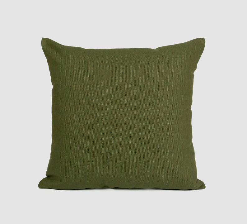 Linen Moss Green Pillow Cover, Upholstery Linen Moss Green Pillow-Cushion Covers All Sizes zdjęcie 6