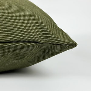 Linen Moss Green Pillow Cover, Upholstery Linen Moss Green Pillow-Cushion Covers All Sizes zdjęcie 4