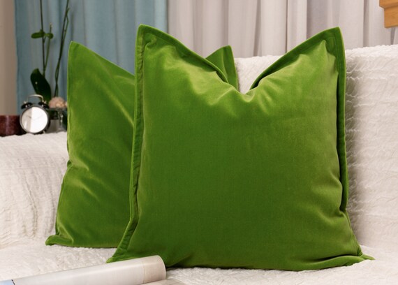Accent Pillow-Grass Green Velvet 18X18