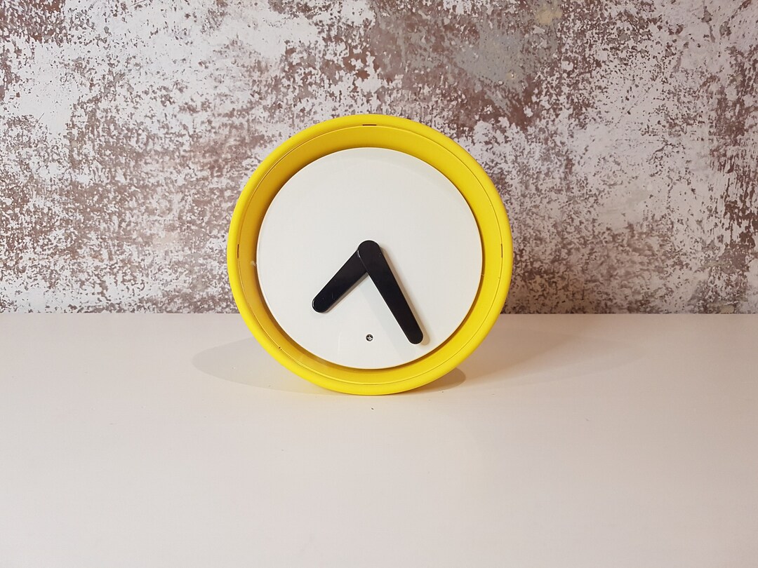 Ikea Stolpa Yellow Clock Design Henrik Preutz Etsy