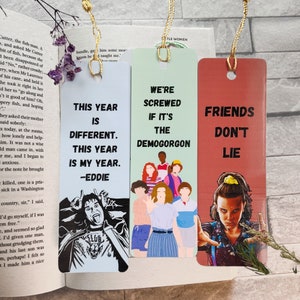 Stranger Things Bookmark Set - Bundle with 3 Collectible Stranger Things  Bookmarks Featuring Eleven and More | Stranger Things Merch and Stocking