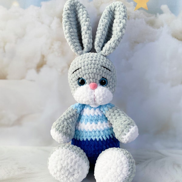 Crochet rabbit toy, Amigurumi bunny, Zajączek na szydełku, Maskotka, Zabawka na szydełku, Pluszak, Bunny