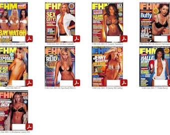 9x FHM USA Magazines back issues 2003 - PDF Digital Downloads
