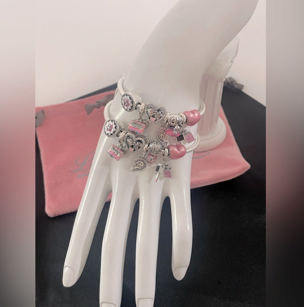 Matching Linx Bracelets With Pink Best Friends Themed Charms