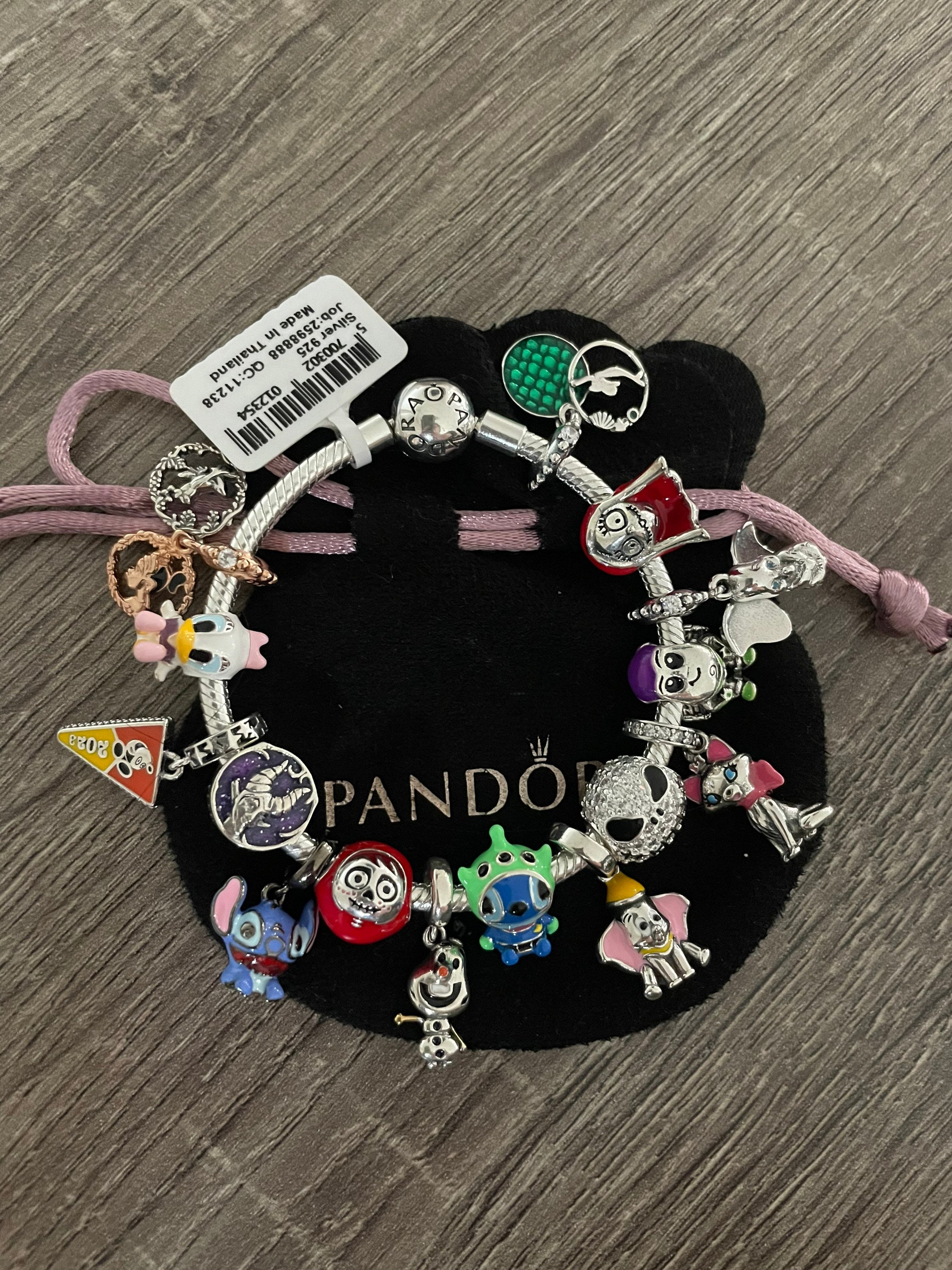 Ohana Lilo & Stitch Inspired Charm Fits Pandora Bracelet , Ohana Heart  Charm , Cartoon Charm , Movie Charm , 925 Sterling Silver 