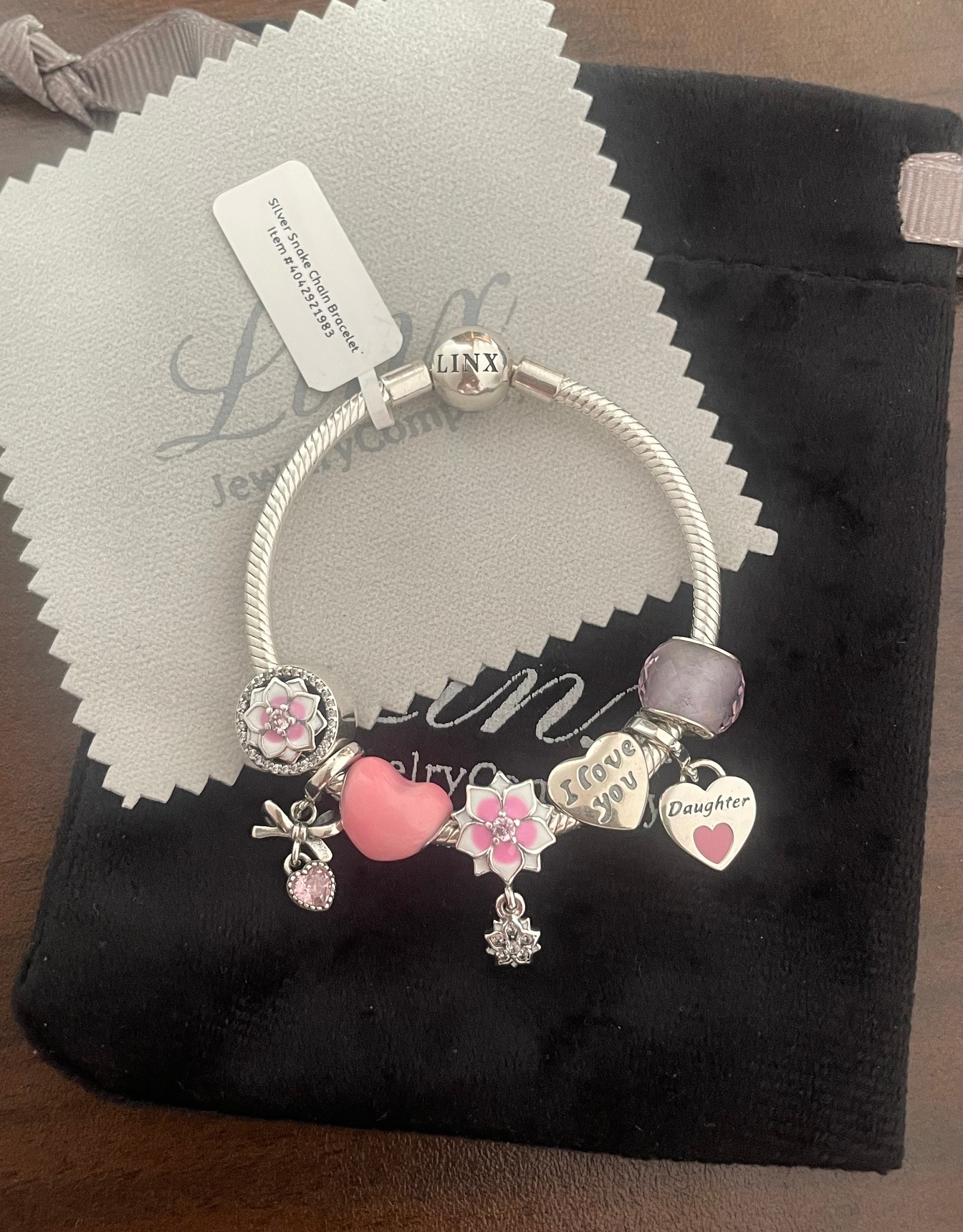 月*蛍様 Pandora Heart Snake Bracelet18cm＋チャ 月*蛍様 Pandora Heart Snake Bracelet18cm＋チャ