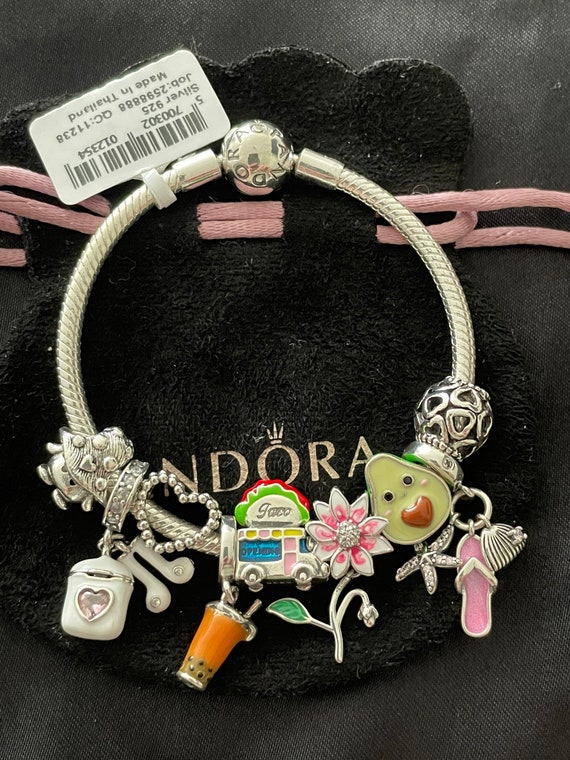 Pandora Bracelet with Cute Themed Charms