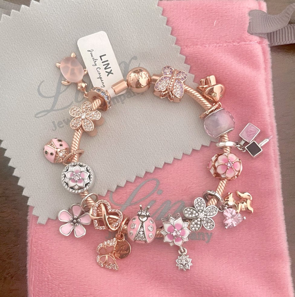 ユニドロブレスレット　ピンク系　17センチ ユニドロブレスレット ピンク系 17センチ ユニドロブレスレット