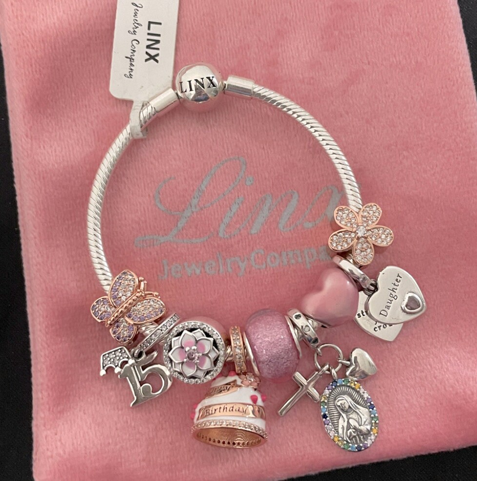 Linx Snake Chain Bracelet With Quinceanera 15th Birthday