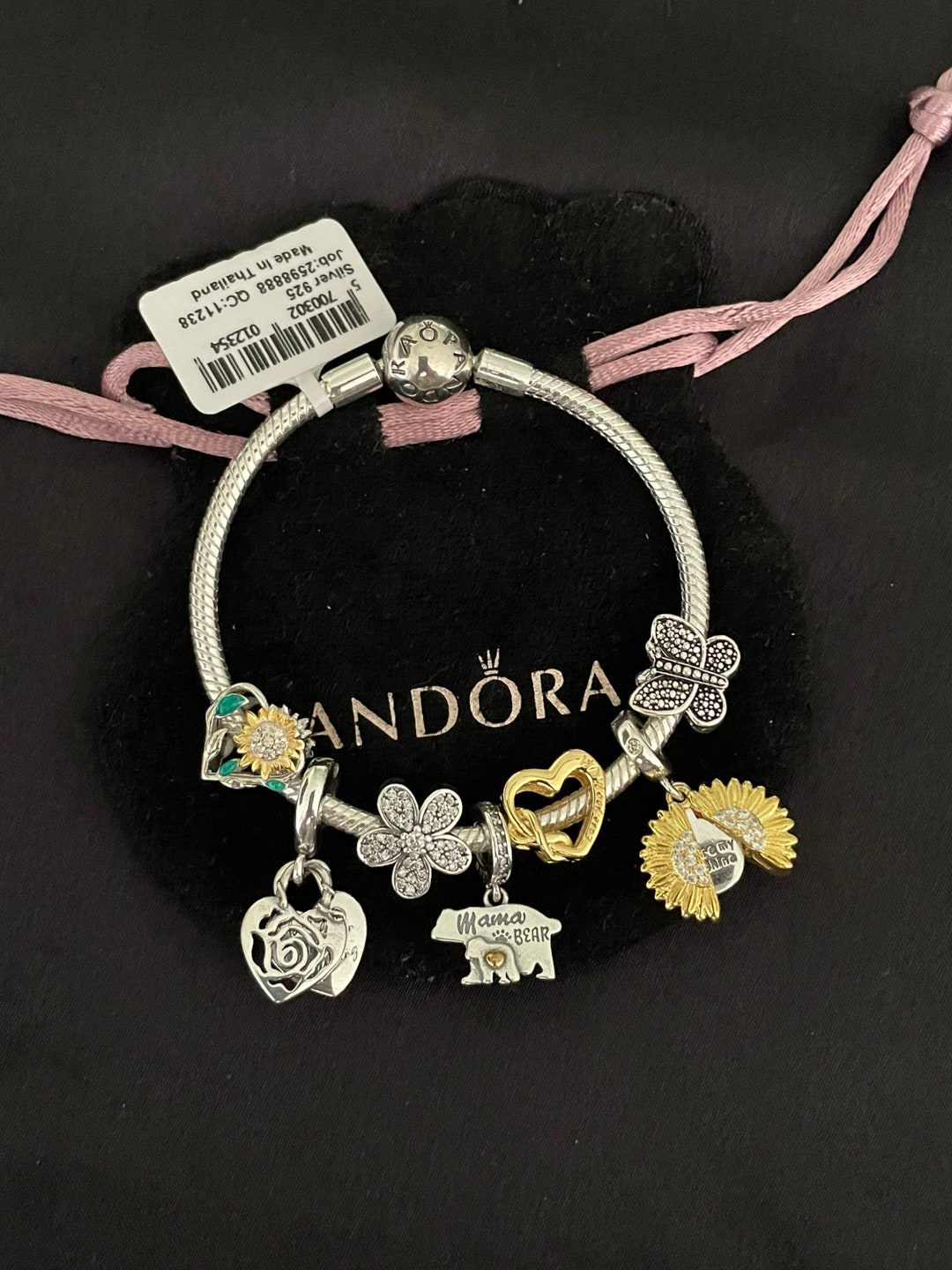 Pandora Bracelet with 5 charms and 2 spacers - Jewelry & Accessories -  Milledgeville, Georgia