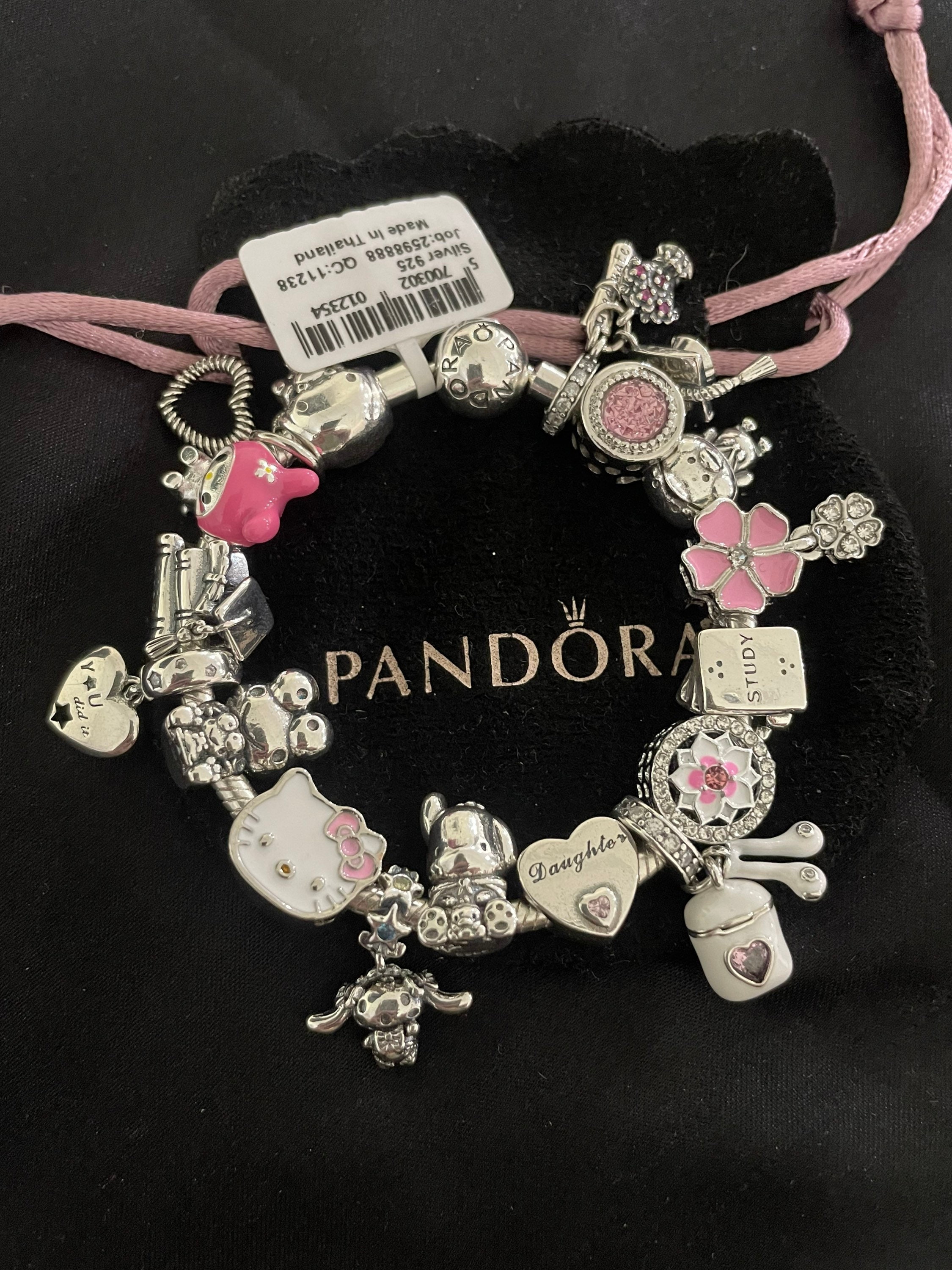 Hello Kitty Pandora charm bracelet