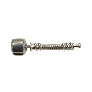 Puede incluir: Conector de pulsera de charms de plata con un dise&ntilde;o trenzado y una cuenta redonda en un extremo.