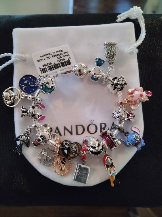Pandora Bracelet With Kitty and Friends Themed Charms 