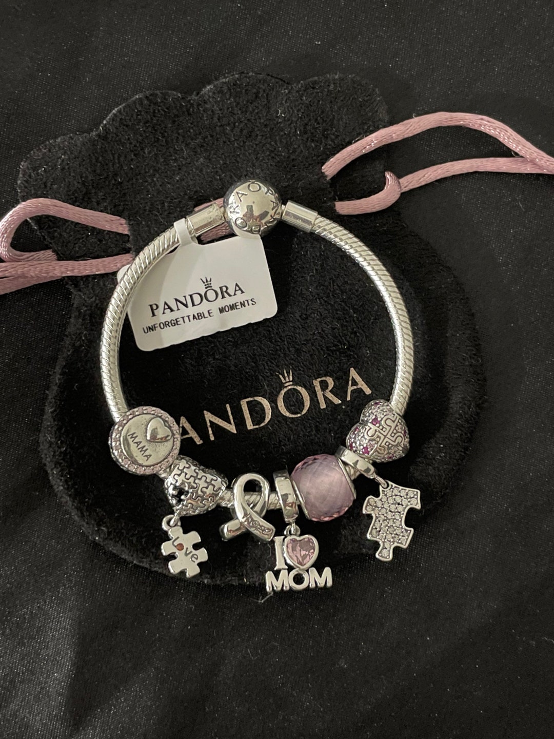 Pandora Bracelet With Autism Mom Themed Charms - Etsy