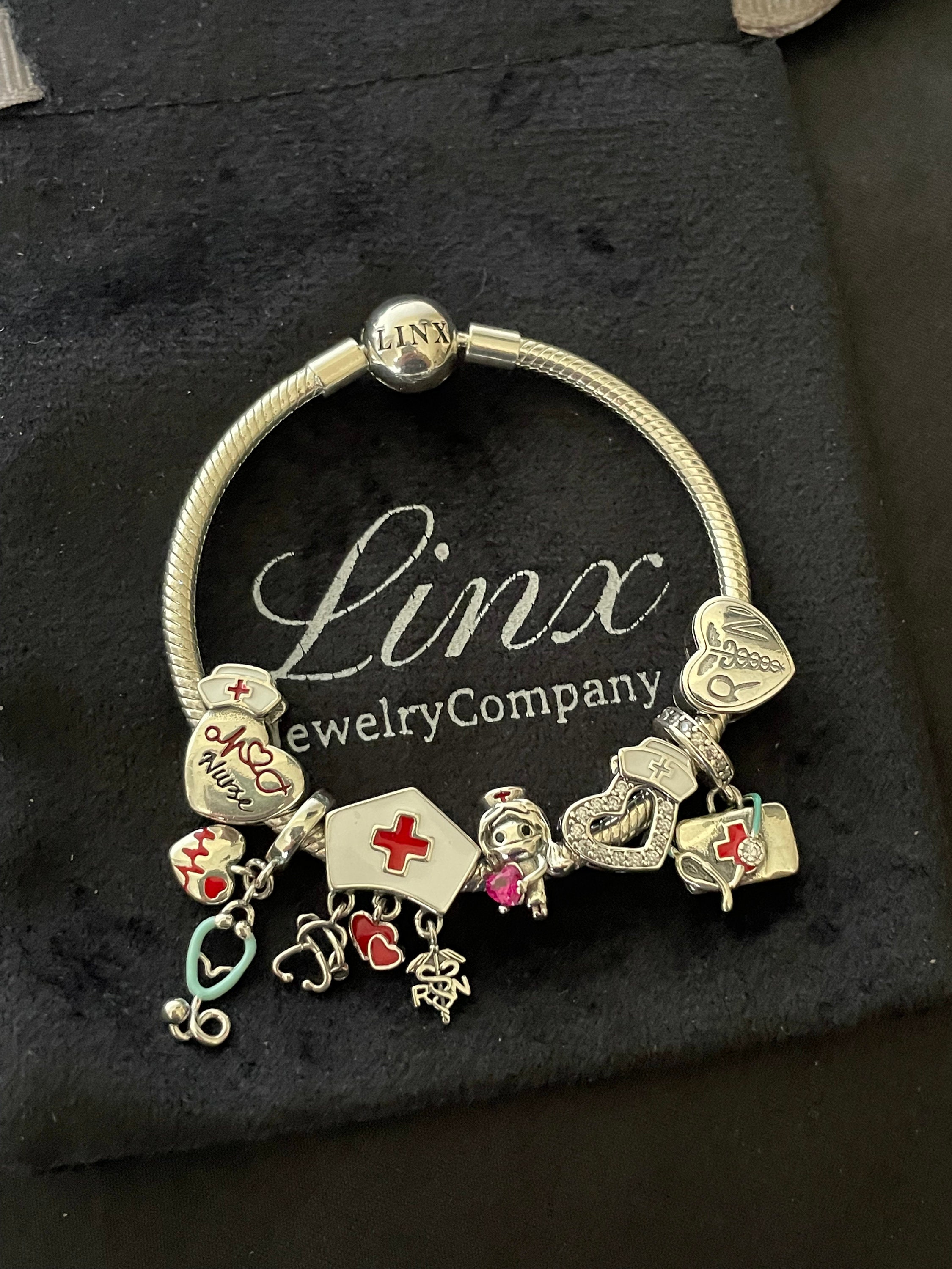 Sterling silver shop nurse bracelet