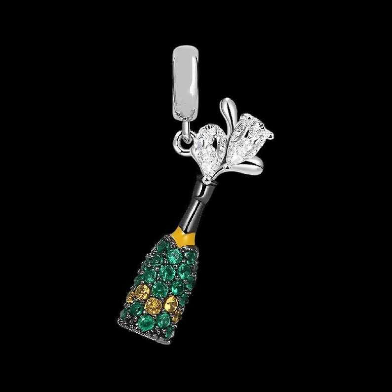 Icey Champagne dangle Charm image 4