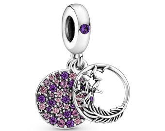 Purple Zircon Dangle Charm