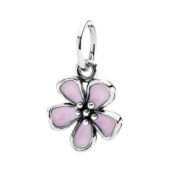 Pink Cherry Blossom Dangle Charm