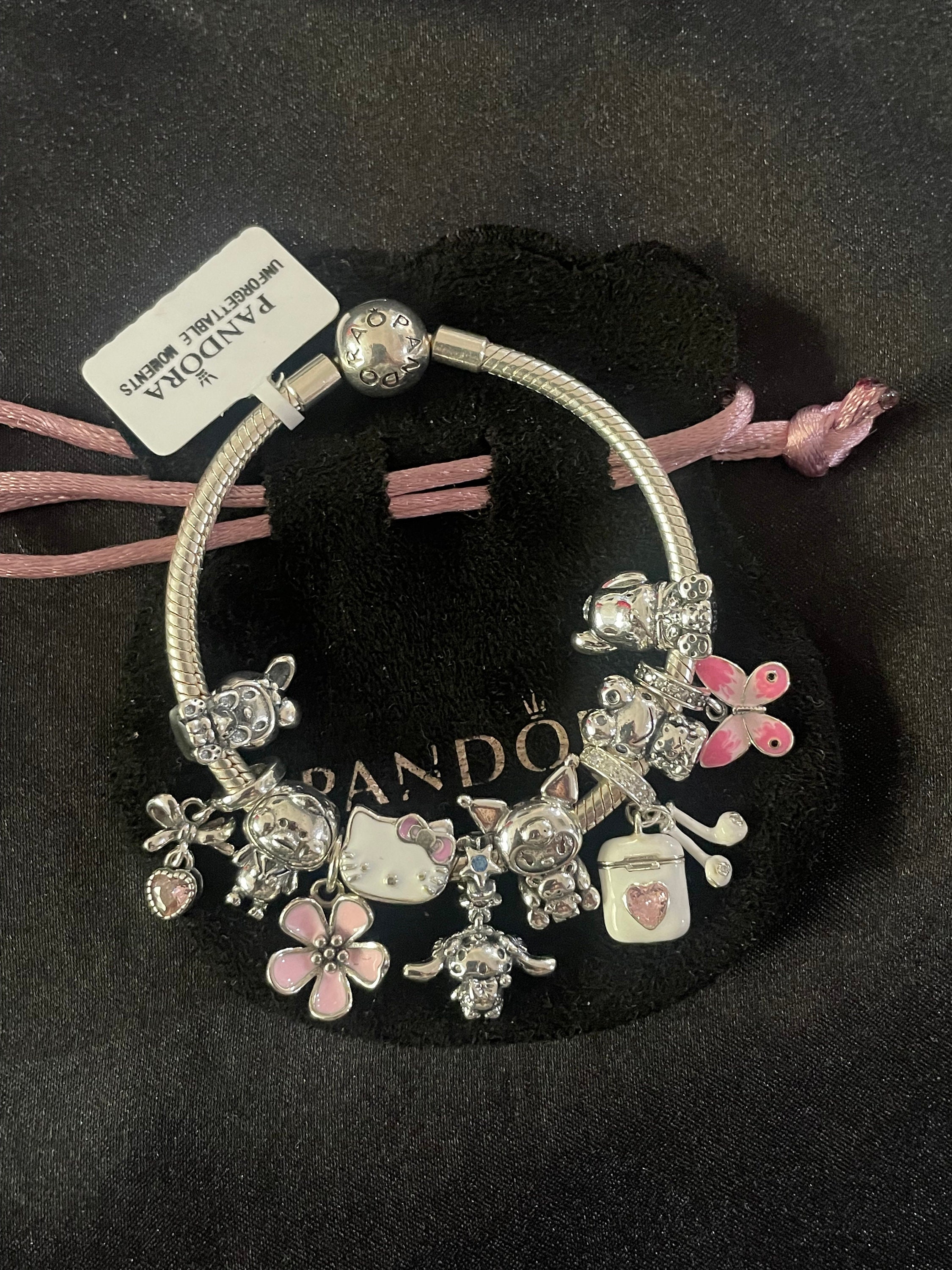 Hello Kitty Pandora charm bracelet  Pandora bracelet pink, Pandora  bracelet designs, Pandora bracelet charms ideas