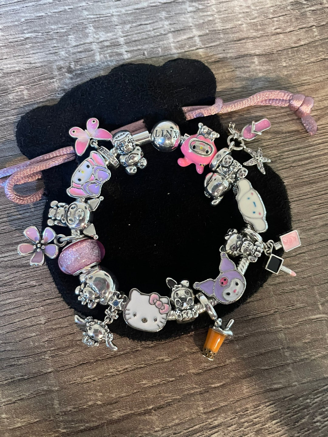 Linx Charm Bracelet With Character Themed Charms Etsy