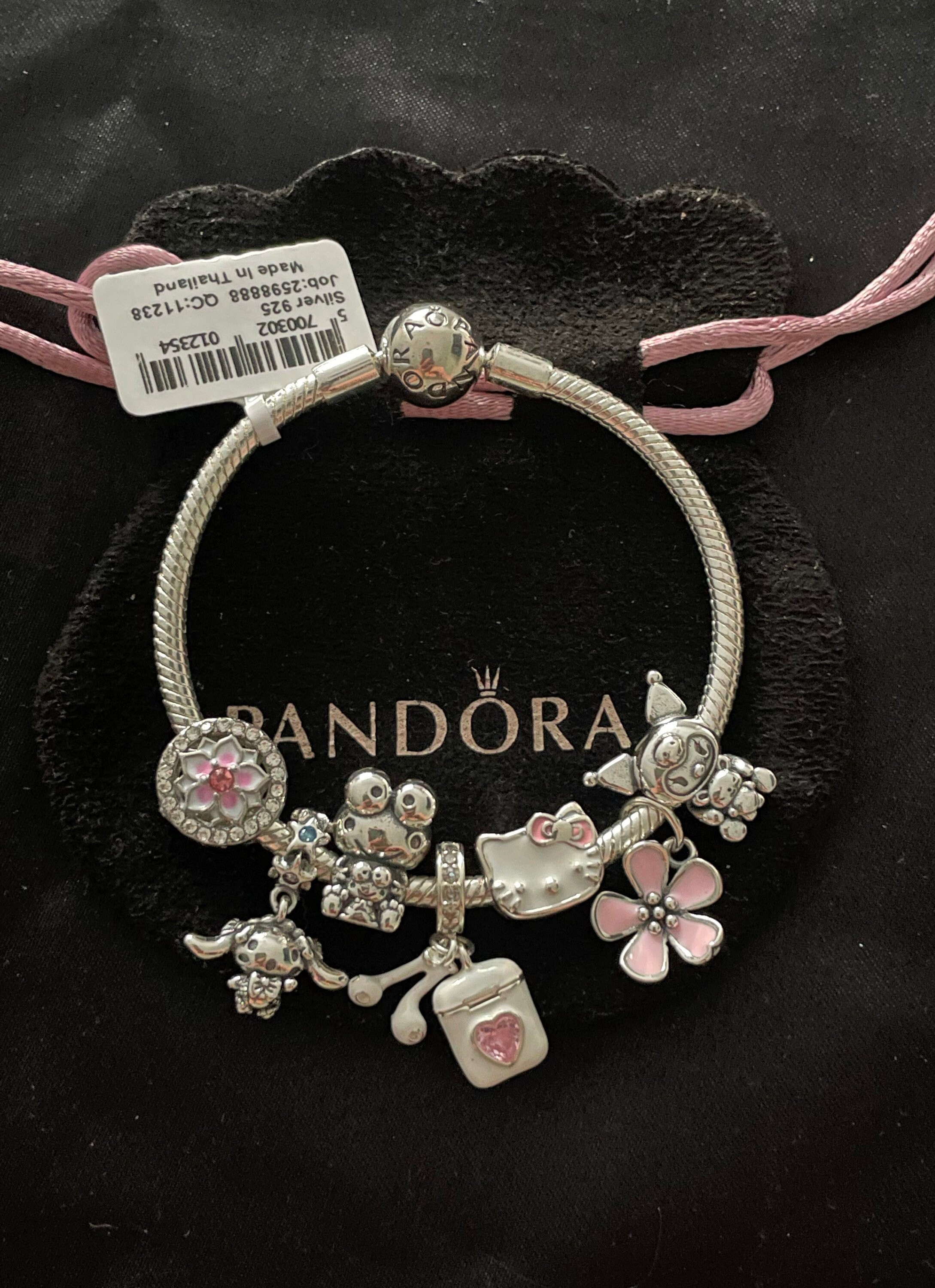  Pandora Moments Snake Chain Bracelet - Compatible Moments Charms  - Rose Gold Charm Bracelet for Women - Features Rose - Gift for Her - 6.3:  Clothing, Shoes & Jewelry