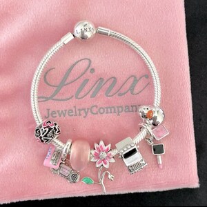 Linx Snake Chain Bracelet with Jeeper Themed Charms