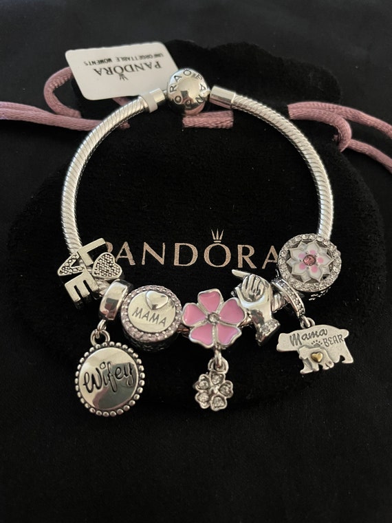 Click to Buy << Fit Pandora charm bracelets Mother Daughter