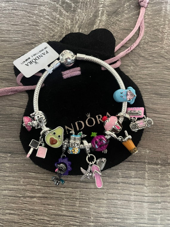 Pandora Bracelet With Cute Themed Charms 