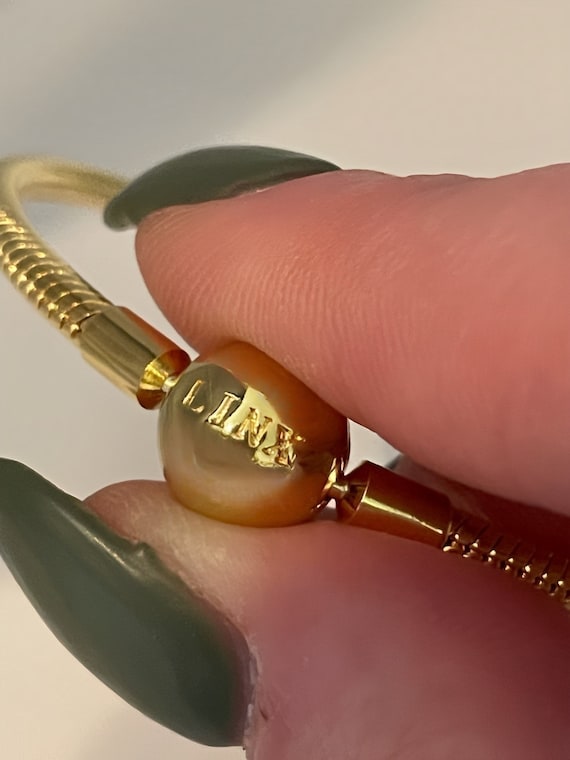 Linx Yellow Gold Snake Chain Bracelet With Gold and Silver  display picture 1