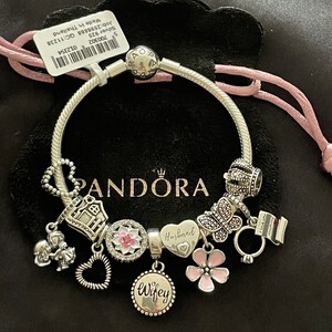 Pandora Bracelet With Pink Wife Themed Charms - Etsy